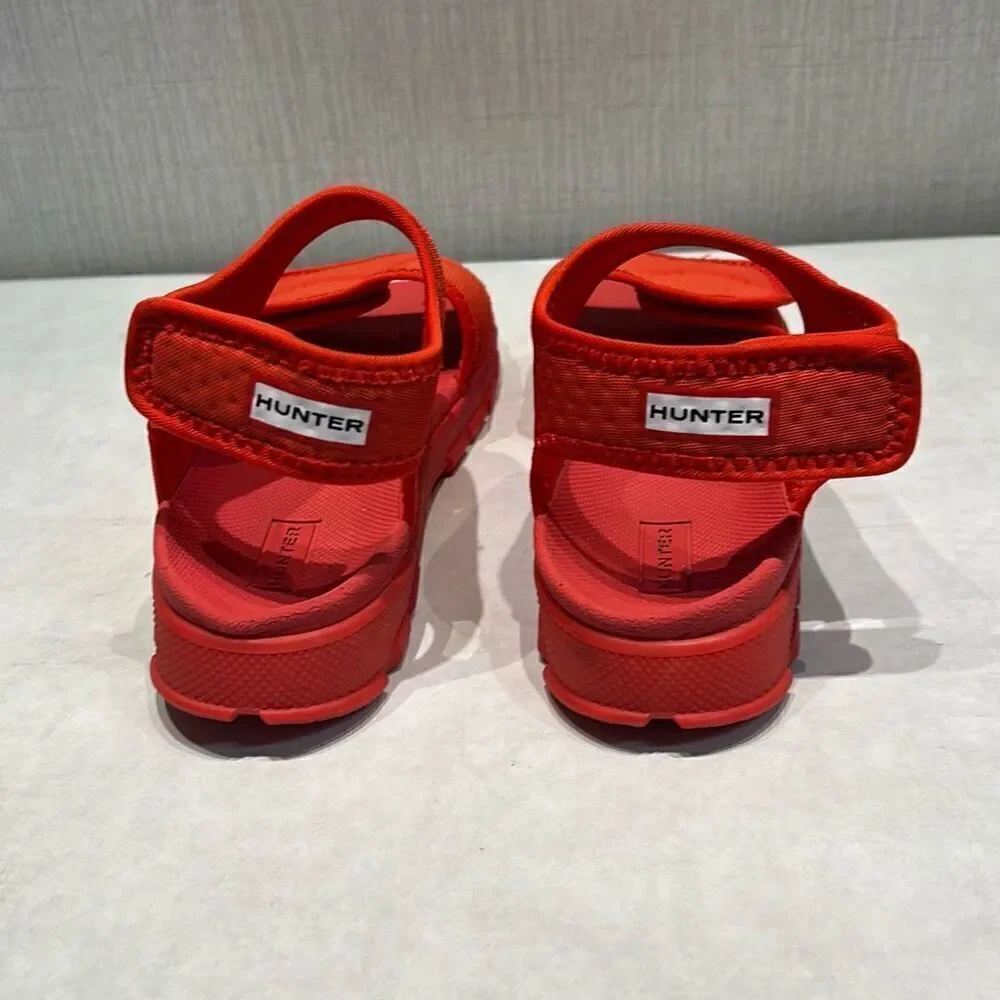 Hunter Wellies Outdoor Kids Red Sandals Water Shoes Sz Boys 13 Girls 1 EUR34 UK2